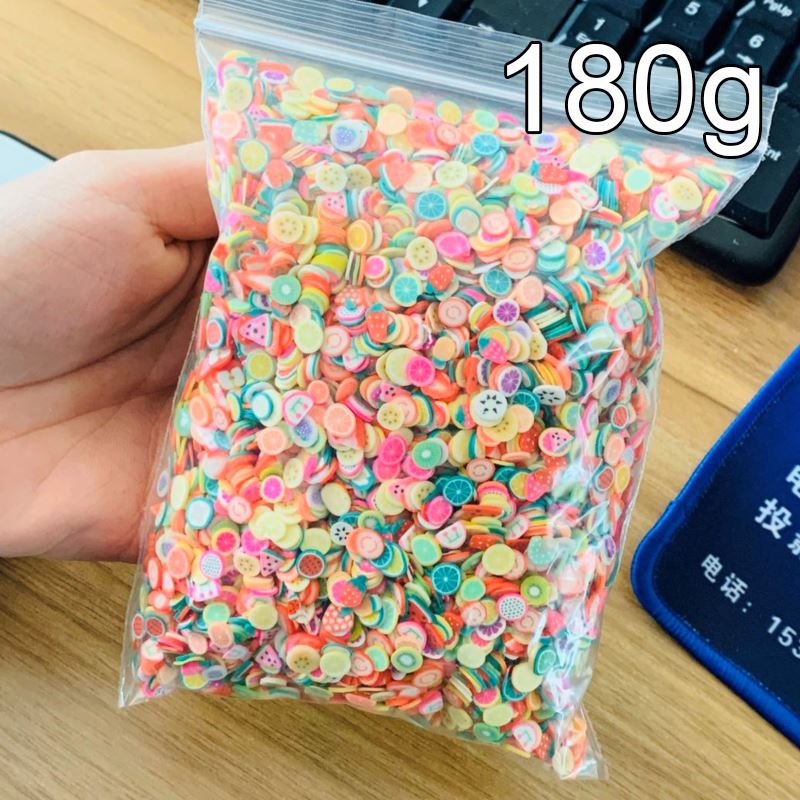 推荐1000Pcs Fruit Slices Decor Slime Filler Supplies Charms