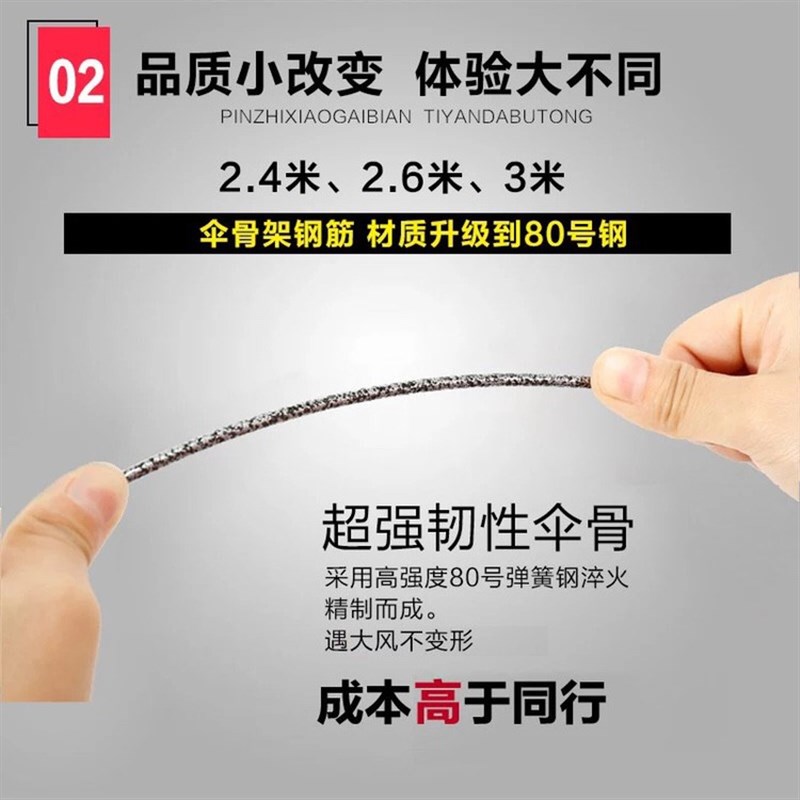 太阳伞遮阳伞大雨伞超大号户外商用摆摊圆伞大型伞广告伞印刷定制