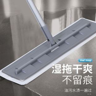 静音大号硅胶平板拖把神器懒人省力木地板瓷砖专用一拖净家用地拖