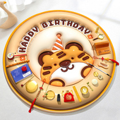 抓周用品一周岁套装 小孩抓阄礼布置摆件全套现货 男女宝宝生日仪式