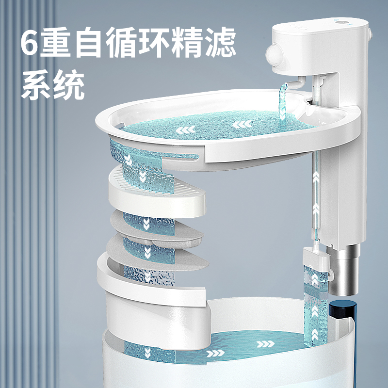 uah有哈宠物猫咪饮水机智能自动循环不插电无线感应狗狗喂水器