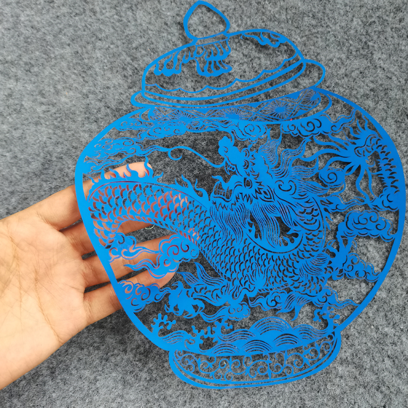 青花瓷剪纸摆件相框镜框挂画中国风中式装饰画幼儿园酒店布置图片