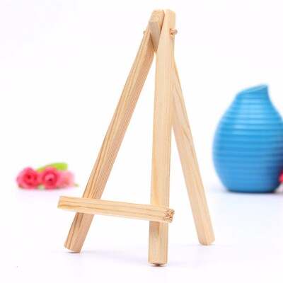 *12PCS Kids Mini Wooden Easel Art Painting Name Card Stand D