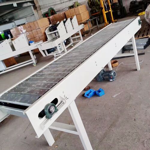 扣板链传送带输送机厂家定制重型盖板传送带流水线吨包Z链板输送