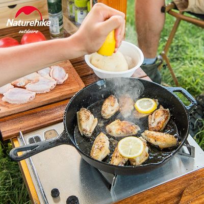 新品Naturehike Cast Iron Frying Pan Cast Iron Outdoor Picnic