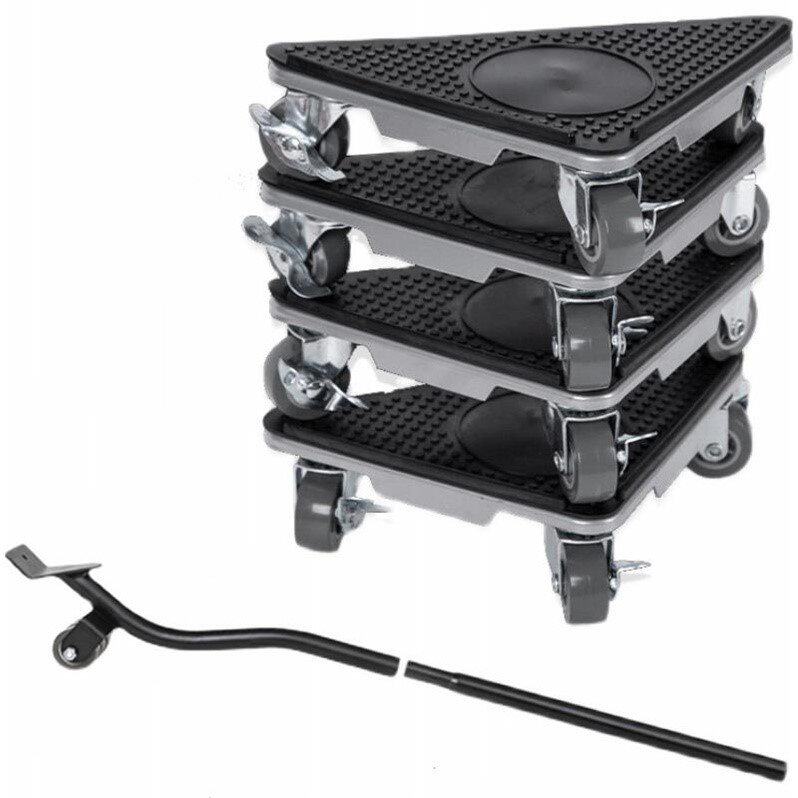 搬家搬重物多功能搬运移动神器万向轮滑轮挪床冰箱柜子茶几工具