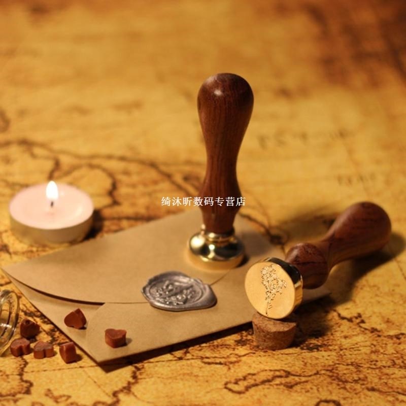 Vintage Wood Stamp Sealing Wax Stamp DIY Scrapbooking Envelo