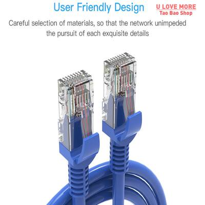 推荐Blue Ethernet Internet LAN CAT5e Network Cable for Compu