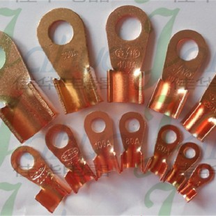 4b0A A级 紫铜开口鼻子 接线耳 500只包 圆形铜端头