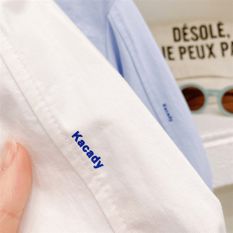 男童白色衬衫长袖2023秋季新款儿童学院风帅气衬衫洋派休闲上衣潮