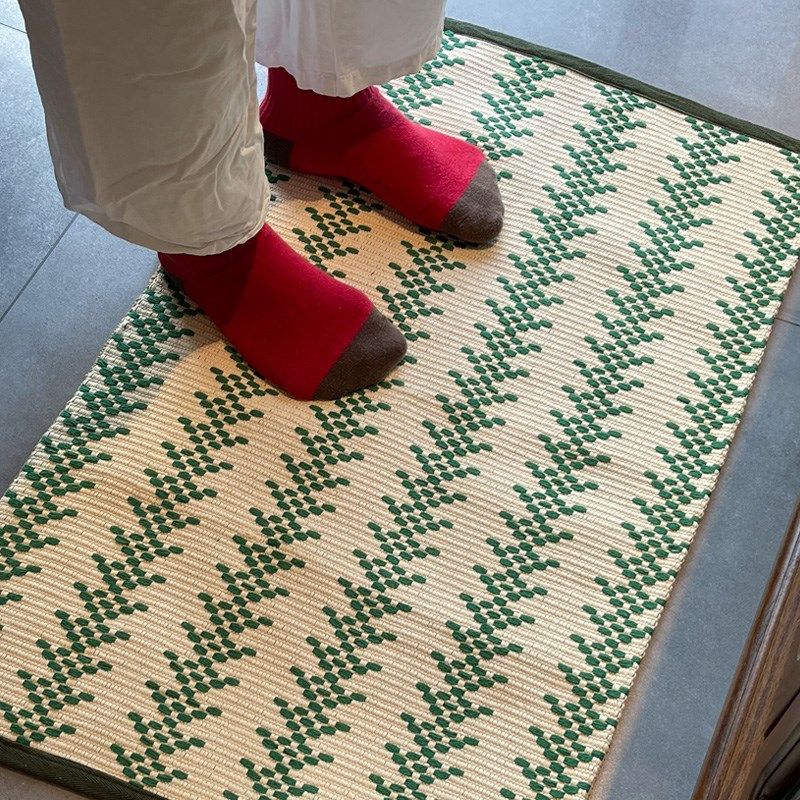 棉线编织 美式地垫卧室门口防滑垫子卫生间浴室吸水脚垫客厅门垫,居家布艺,家用脚垫,淘宝优惠券,粉丝福利购,淘宝优惠卷