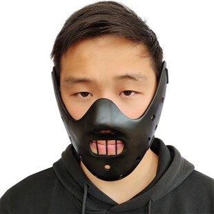 沉默的羔羊汉尼拔面具万圣节圣诞节面罩影视道具假面舞会派Z对mas
