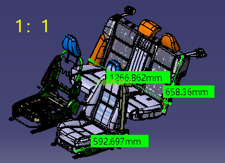 整车厂汽车轿车前后排5座椅安全带Catia三维几何数模型骨架零部件