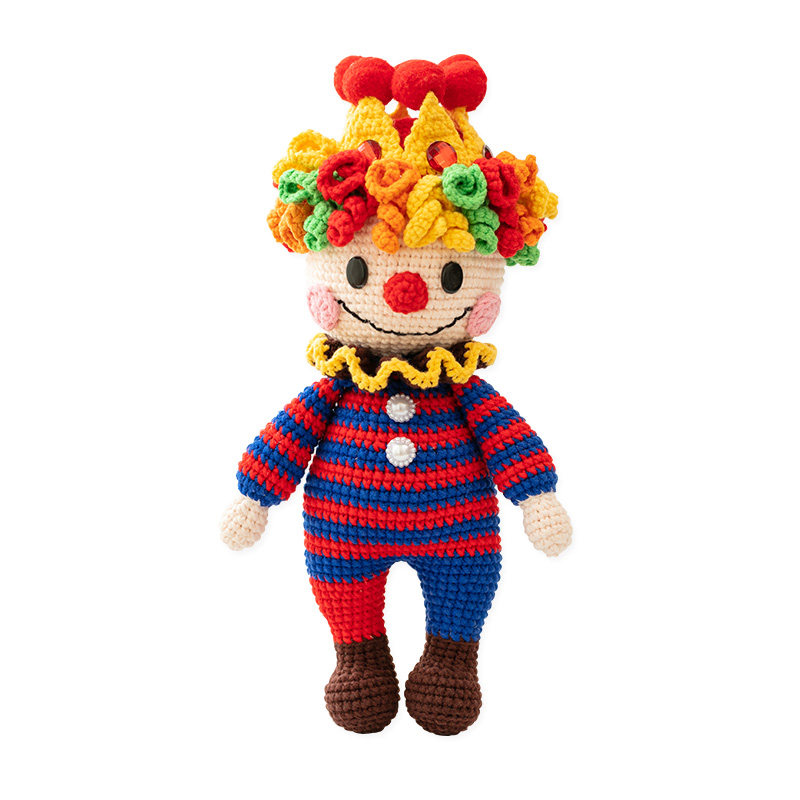 胖小森手作小丑玩偶打发时间手工钩针diy编织材料包毛线团牛奶棉,服饰配件/皮带/帽子/围巾,DIY编织材料包,淘宝优惠券,粉丝福利购,淘宝优惠卷