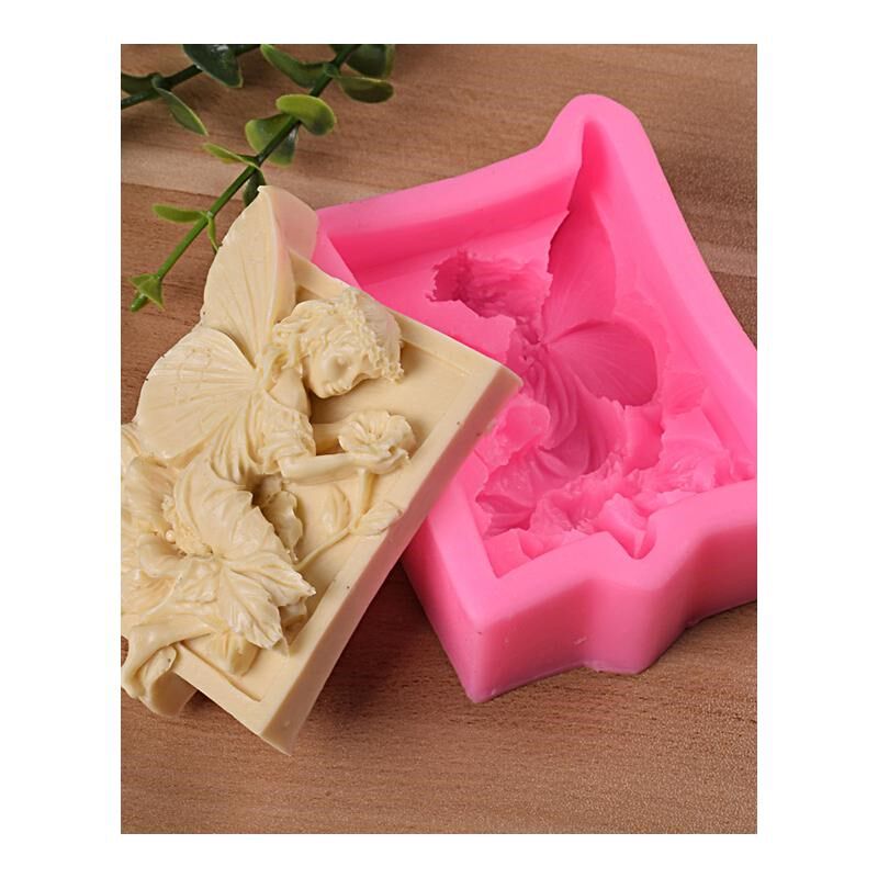 Fairy angel flower 3D resin clay silicone molds DIY handmade