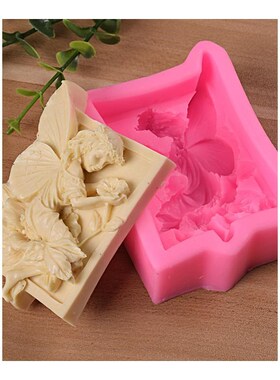 Fairy angel flower 3D resin clay silicone molds DIY handmade