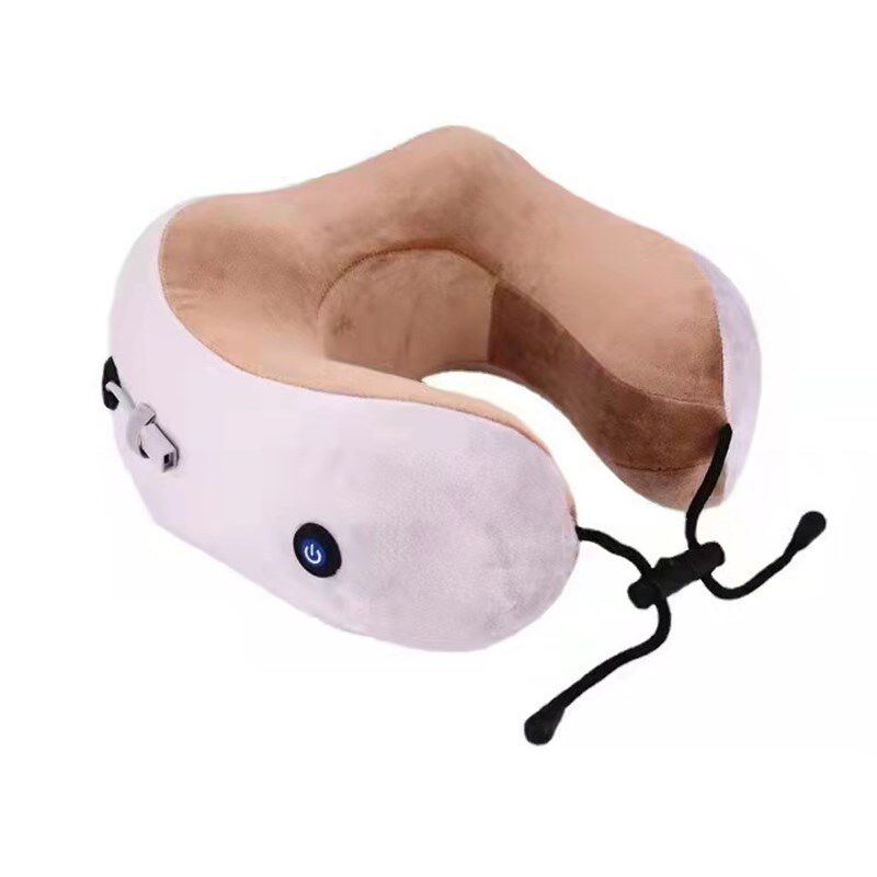 艾可熊按摩披肩j颈肩按摩器敲敲乐U型按摩枕震动加热敲打热敷揉捏