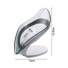 极速Leaf Shape Soap Box Bathroom Soap Holder Dish Storage Pl