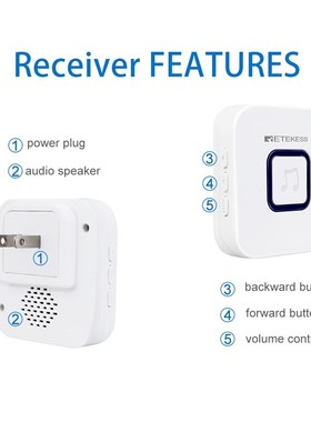 Wireless Caregiver Pager SOS Call Button Nurse Calling Alert