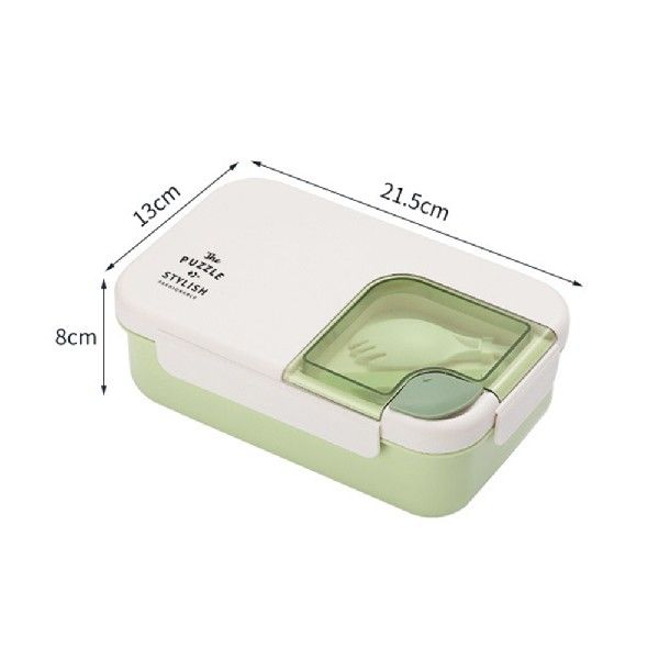 极速1.1L Double-Layer Lunch Box Portable Rectangular Large