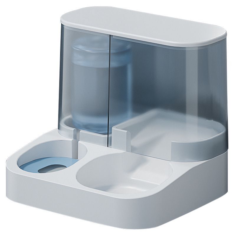 宠物狗狗自动饮水喂食器大u容量饮水机干湿分离透明可视喂食器狗