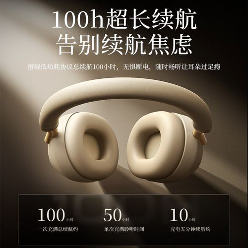 【2024新款】头戴式蓝牙耳机无线主动降噪超长续航高颜值游戏轻便