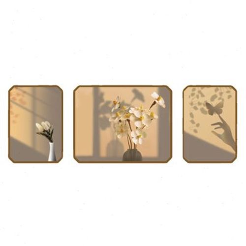 餐桌背景贴纸画客厅沙发电视机墙壁面装饰2024新品布置挂件3d立体