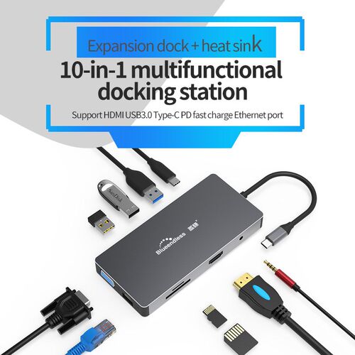 Docking Station for Macbook/Pro/Air/  ipad pro HP Laptop Ada