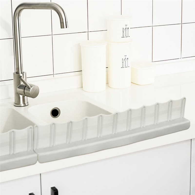 1pc Portable Basin Sink Water Splash Guard Kitchen Bathroom