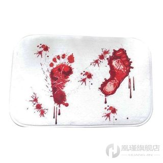 推荐Bath mat Scare Your Friends Bloody Footprint Bath Mat No