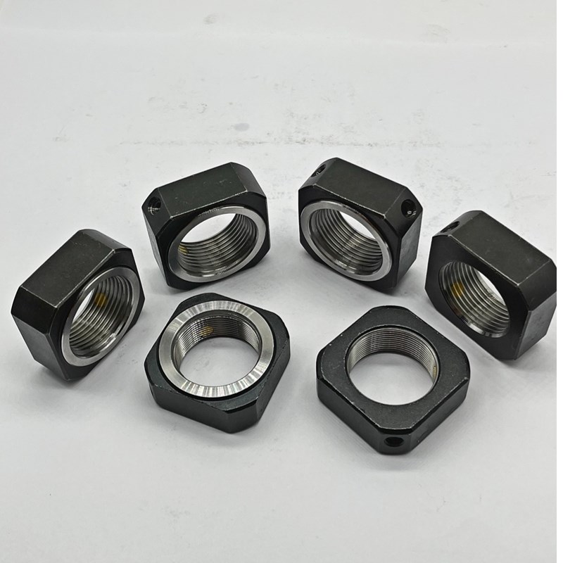 直销RN型d锁紧螺母DN型滚珠丝杆电机座专用精密止退国标方形泽之