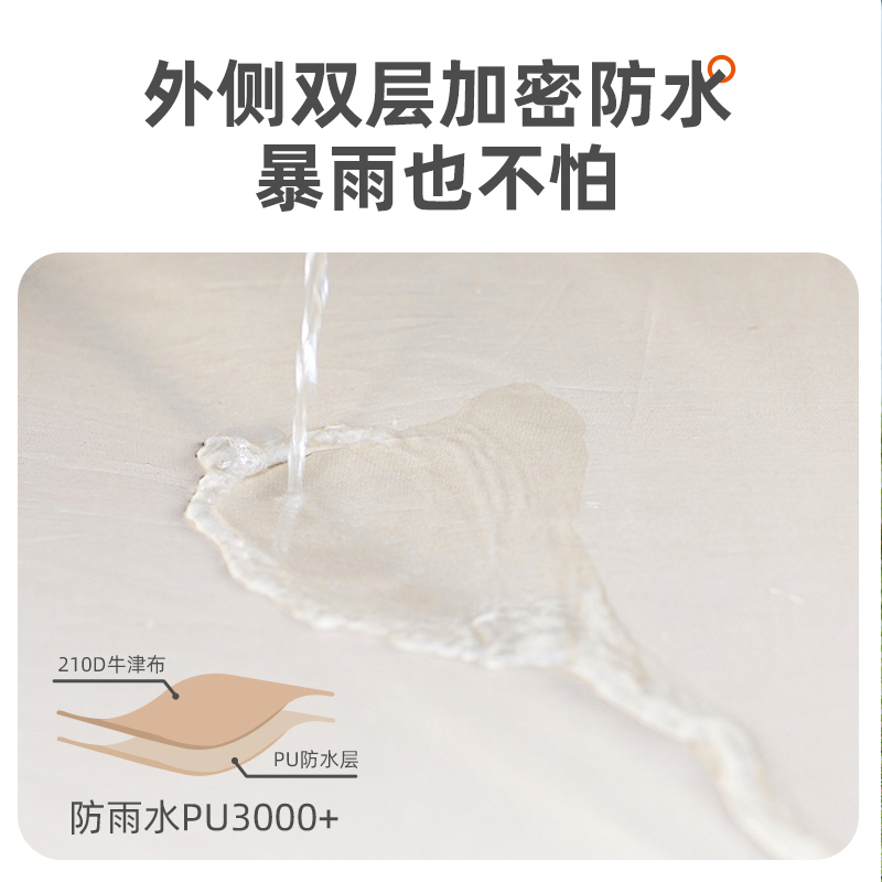 天幕帐篷户外涂银露营装v备用品沙滩遮阳棚伞野餐桌椅六角幕布