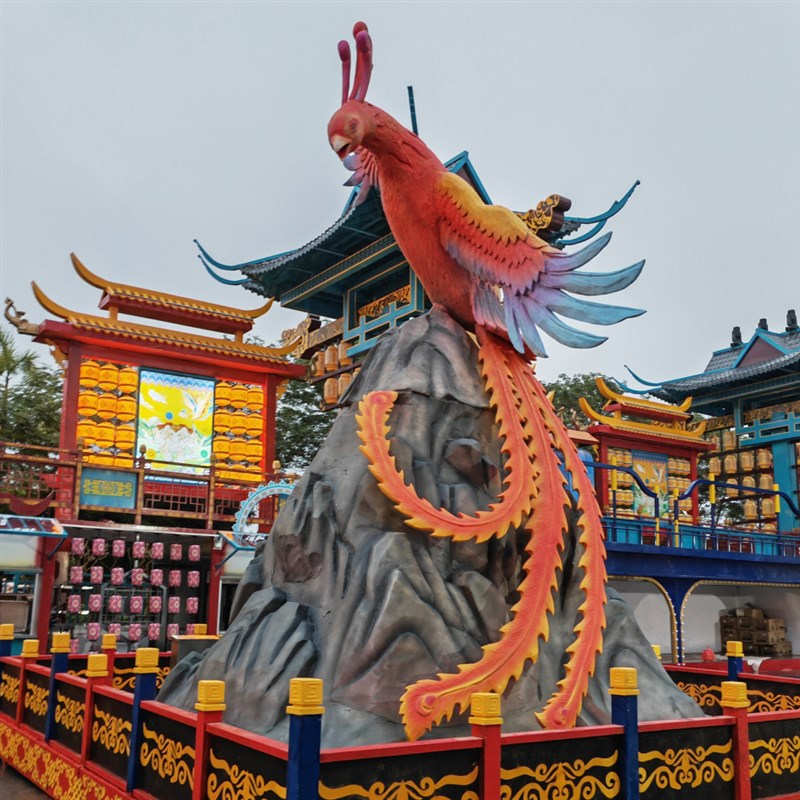 户外超大型仿真山海n经神兽模型会动会叫南宁不夜城广场巨兽摆件