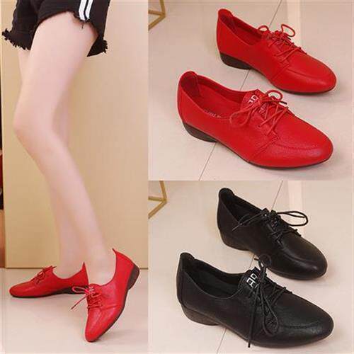 现货速发单鞋女珍妮公主春秋新款浅口系带小皮鞋百搭女鞋软底工作