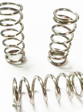 替米思米不锈钢型圆线螺旋弹簧UL直径2/3/4mm-5/10/15/20/25-60