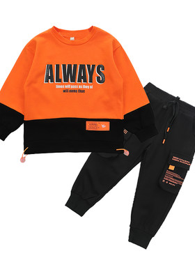 男童秋装套装2021新款儿童帅气潮网红童装男宝宝春秋洋气秋季衣服