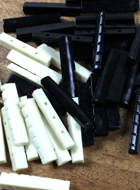 2Pcs/lot Buffalo Bone Ivory pper Guitar Bridge Nut Saddle  6