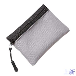 帆布零钱包男女布艺拉链收纳包简包卡约迷你短款儿童学生便携新款