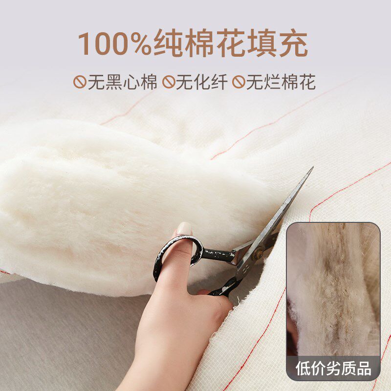 新疆一级长绒棉被花被子被芯冬被棉絮床垫被褥子铺底冬季加厚,床上用品,棉花被,淘宝优惠券,粉丝福利购,淘宝优惠卷