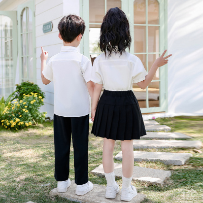 口才演出服女童男童朗诵比赛演讲套装儿童六一儿童节表演服装男孩