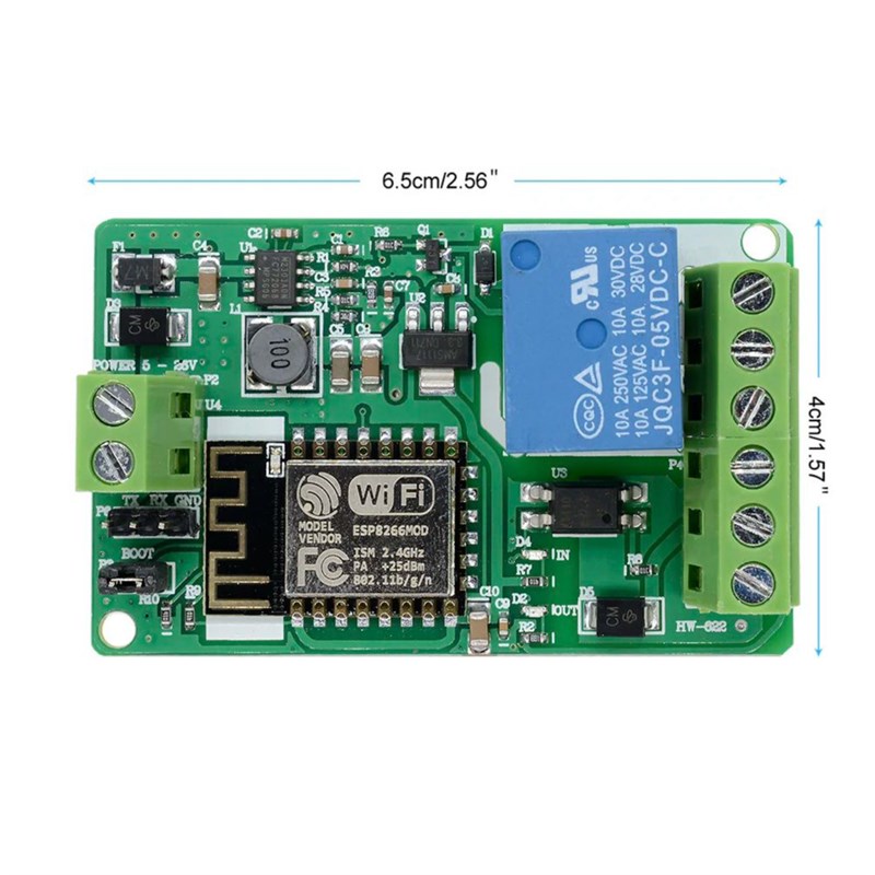 ESP82c66 WIFI继电器模块 网络继电器ESP8266继电器模块