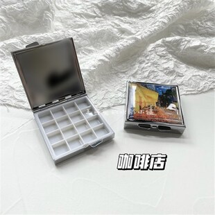 铁盒 盒16色18色 水彩分装 Z挤颜料残管 自制分装 包邮 水彩颜料分装