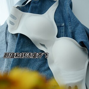 薄千层/两耳光内衣夏季薄款女美背大胸显小胸罩文胸无钢圈
