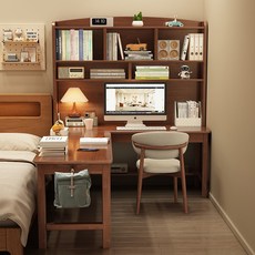 Угол стола 直销新品转角书桌书架一体桌卧y室l型半包围电脑桌书柜组合写字学 Other