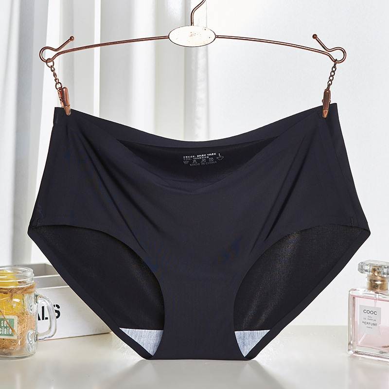 极速Women Seamless Panties Mid Waist Briefs Knickers Underwe