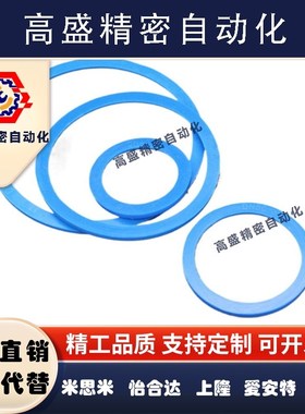 DN活接头密封圈/蓝色硅胶DIN密封垫片/卫生级O型圆螺纹橡胶活接垫