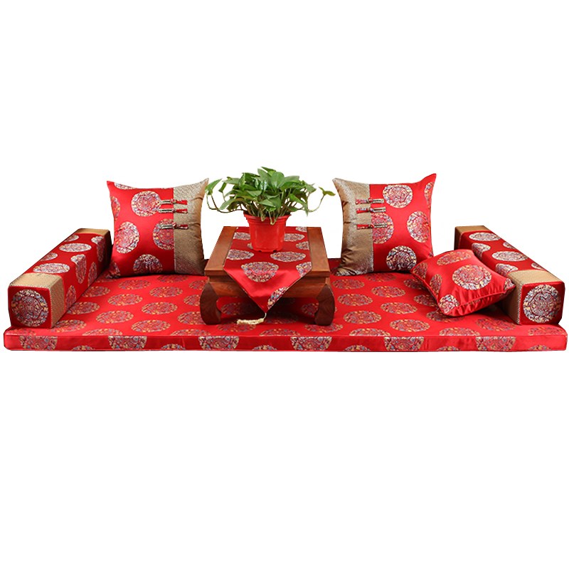 ID3L仿古中式罗汉床垫r五件套实木椅子垫海绵红木沙发垫新中式坐