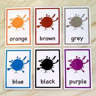 Word Flash English 极速12Pcs Learning Color Kids Cards