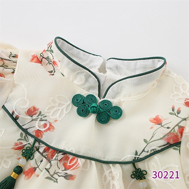 现货婴儿衣服0一1岁超萌旗袍百天薄款夏季L装汉服公主裙周岁礼服