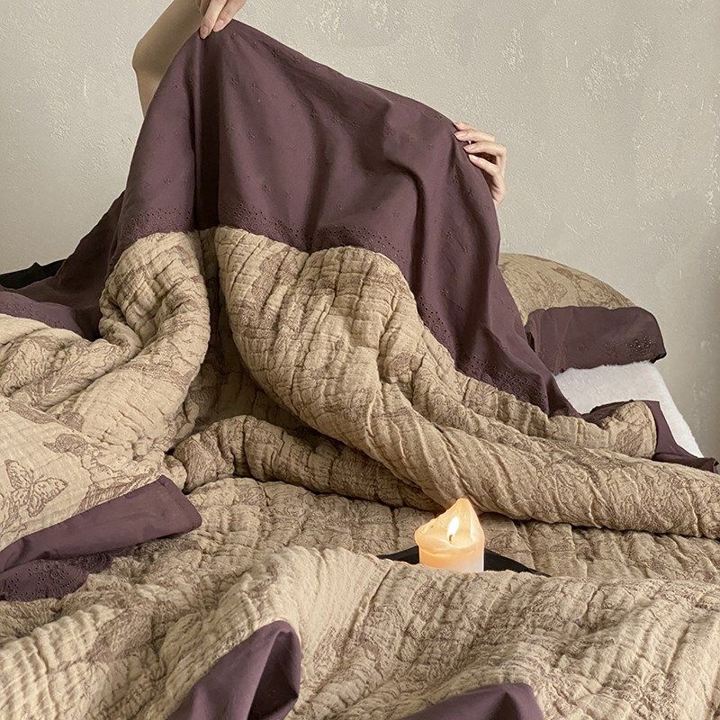 美拉德十层皱皱纱泡芙被纱布春秋被棉纱被子被芯四季被可机洗,床上用品,化纤被,淘宝优惠券,粉丝福利购,淘宝优惠卷